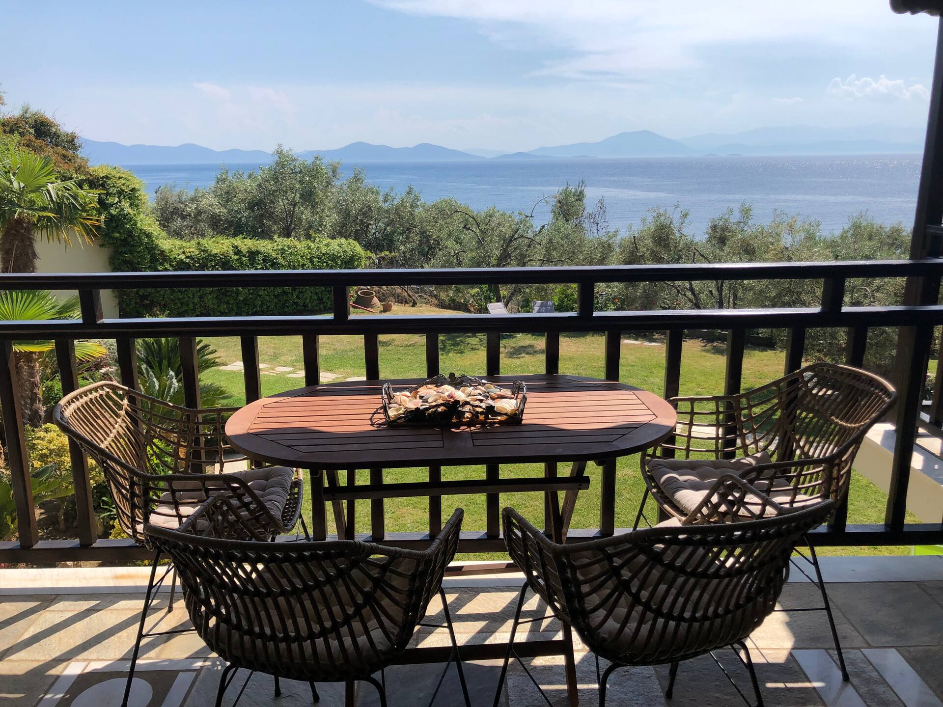 Balcony with sea view